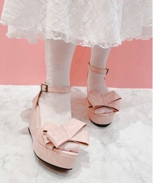 lilLilly | リボンウェッジサンダル(サンダル)