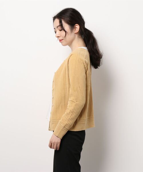 SALON adam et rope'(サロン アダム エ ロペ)の「【極上の肌ざわり】2WAYリブプルオーバー -CreamyCotton /クリーミーコットン-(カーディガン/ボレロ・レディース・ベージュ/オフホワイト/グリーン・FREE)」の15枚目の写真