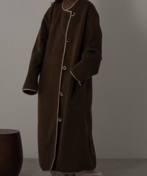 lawgy | original piping coat(ノーカラーコート)