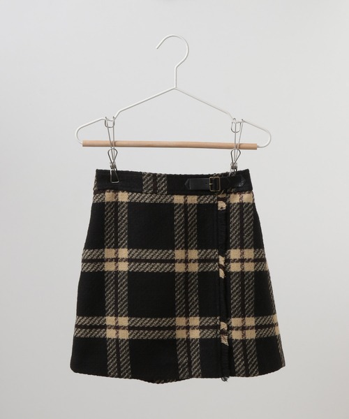ROPE' PICNIC（ロペピクニック）の「【KIDS】【リンクコーデ】coffeeツイードスカート（スカート・キッズ・ブラック/ダークブラウン・110/120/130/140）」の2枚目の写真