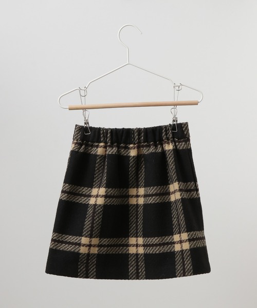 ROPE' PICNIC（ロペピクニック）の「【KIDS】【リンクコーデ】coffeeツイードスカート（スカート・キッズ・ブラック/ダークブラウン・110/120/130/140）」の3枚目の写真