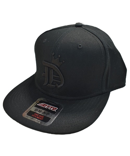DOUBLE STEAL(ダブルスティール)の「King"D"B.B CAP(キャップ・メンズ・ブラック×ブラック/ブラック×ホワイト/チャコールグレー/ブラック系その他/ネイビー/レッド・FREE)」の3枚目の写真