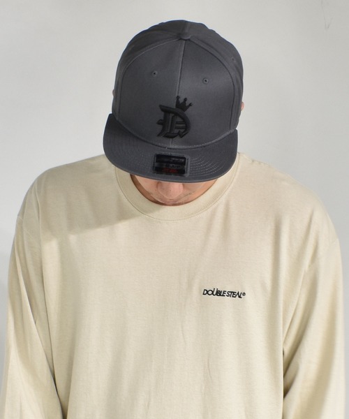 DOUBLE STEAL(ダブルスティール)の「King"D"B.B CAP(キャップ・メンズ・ブラック×ブラック/ブラック×ホワイト/チャコールグレー/ブラック系その他/ネイビー/レッド・FREE)」の15枚目の写真