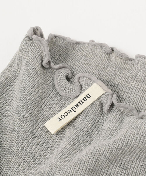 merrier BEAMS（メリアビームス）の「nanadecor / オーガニックコットン ロング腹巻（マタニティウェア/グッズ・レディース・グレー/ナチュラル・ONE SIZE）」の4枚目の写真