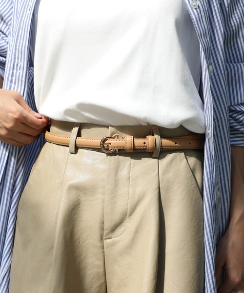 セール】【SETUP7】サークルバックルナローベルト KNF（ベルト