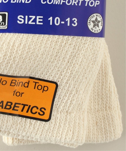 Railroad Sock（レイルロードソック）の「【RAILROAD SOCK / レイルロード ソックス】 HEALTH TRAK 2P SOCKS（ソックス/靴下・メンズ・ホワイト/ブラック/ベージュ・FREE）」の6枚目の写真