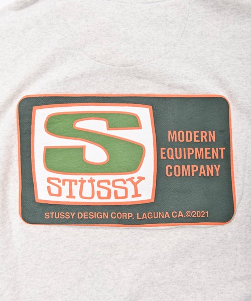 STUSSY(ステューシー)の「STUSSY (ステューシー) AGNESS BOXY CROP HOOD FLEECE プルパーカー(パーカー・レディース・ライトグレー/チャコール・L/S/M)」の9枚目の写真