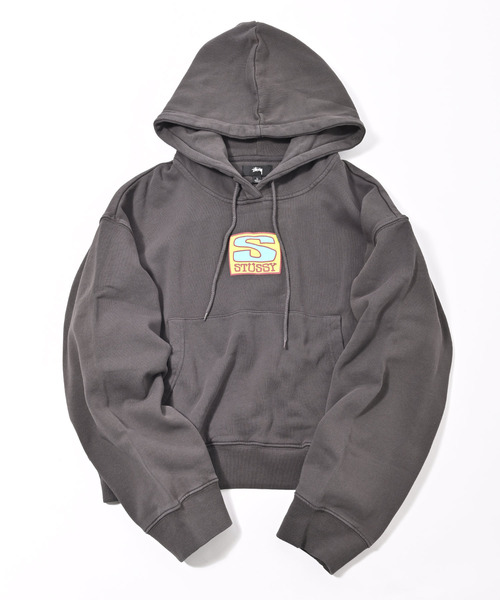 STUSSY(ステューシー)の「STUSSY (ステューシー) AGNESS BOXY CROP HOOD FLEECE プルパーカー(パーカー・レディース・ライトグレー/チャコール・L/S/M)」の15枚目の写真