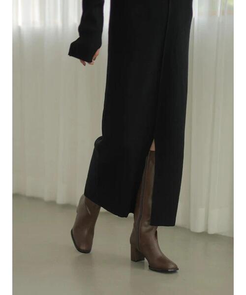 rem closet（レムクローゼット）の「long boots（ブーツ・レディース・ブラウン/ライトベージュ・S/XS）」の22枚目の写真