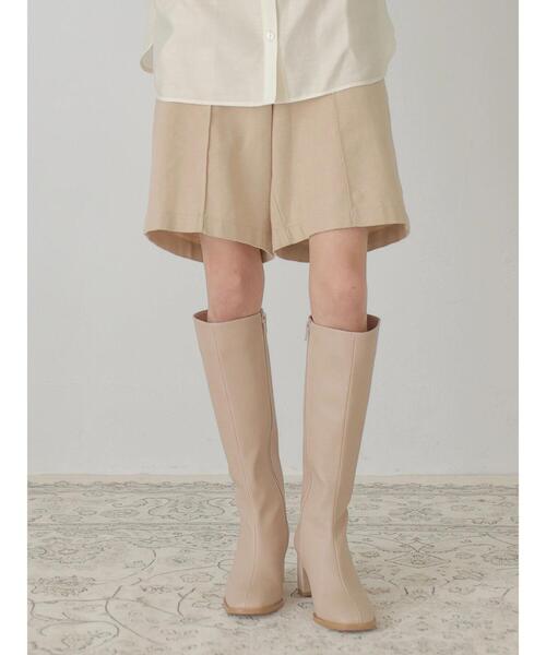 rem closet（レムクローゼット）の「long boots（ブーツ・レディース・ブラウン/ライトベージュ・S/XS）」の14枚目の写真