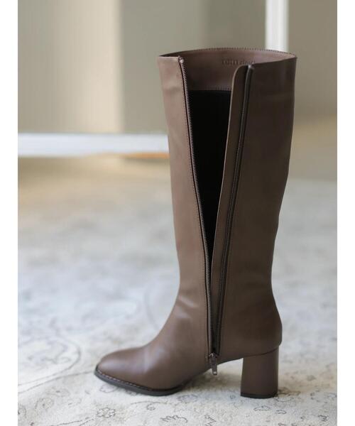 rem closet（レムクローゼット）の「long boots（ブーツ・レディース・ブラウン/ライトベージュ・S/XS）」の19枚目の写真