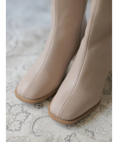 rem closet（レムクローゼット）の「long boots（ブーツ・レディース・ブラウン/ライトベージュ・S/XS）」の4枚目の写真