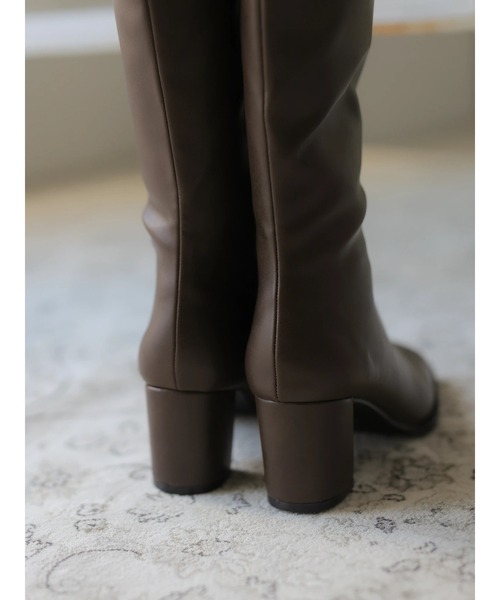 rem closet（レムクローゼット）の「long boots（ブーツ・レディース・ブラウン/ライトベージュ・S/XS）」の5枚目の写真