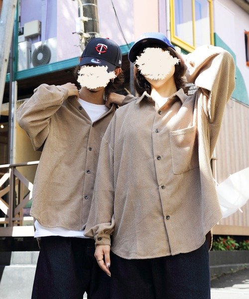 ８(eight)（エイト）の「バルーンコーデュロイシャツ（シャツ/ブラウス・メンズ・ブラック/キナリ/ブルー/ベージュ/ブラウン・X-LARGE/MEDIUM/LARGE）」の5枚目の写真