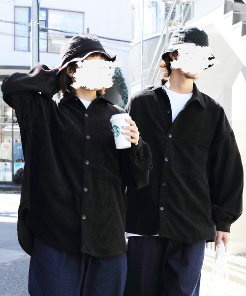 ８(eight)（エイト）の「バルーンコーデュロイシャツ（シャツ/ブラウス・メンズ・ブラック/キナリ/ブルー/ベージュ/ブラウン・X-LARGE/MEDIUM/LARGE）」の21枚目の写真