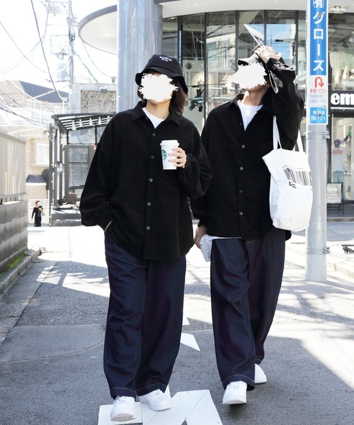 ８(eight)（エイト）の「バルーンコーデュロイシャツ（シャツ/ブラウス・メンズ・ブラック/キナリ/ブルー/ベージュ/ブラウン・X-LARGE/MEDIUM/LARGE）」の17枚目の写真