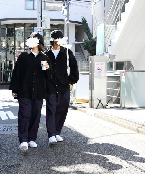 ８(eight)（エイト）の「バルーンコーデュロイシャツ（シャツ/ブラウス・メンズ・ブラック/キナリ/ブルー/ベージュ/ブラウン・X-LARGE/MEDIUM/LARGE）」の15枚目の写真