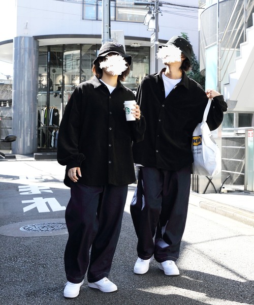 ８(eight)（エイト）の「バルーンコーデュロイシャツ（シャツ/ブラウス・メンズ・ブラック/キナリ/ブルー/ベージュ/ブラウン・X-LARGE/MEDIUM/LARGE）」の12枚目の写真