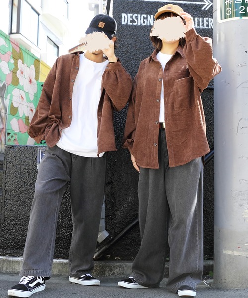 ８(eight)（エイト）の「バルーンコーデュロイシャツ（シャツ/ブラウス・メンズ・ブラック/キナリ/ブルー/ベージュ/ブラウン・X-LARGE/MEDIUM/LARGE）」の7枚目の写真