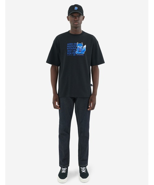 Maison Kitsune（メゾンキツネ）の「Meditation fox t-shirt（Tシャツ/カットソー・メンズ・ブラック・S/M/L）」の2枚目の写真