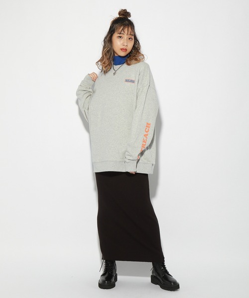 PBLIM（ページボーイリム）の「【PAGEBOYLIM】カーグラフィックスウェット（スウェット・レディース・杢グレー/ネイビー・MEDIUM/LARGE）」の9枚目の写真