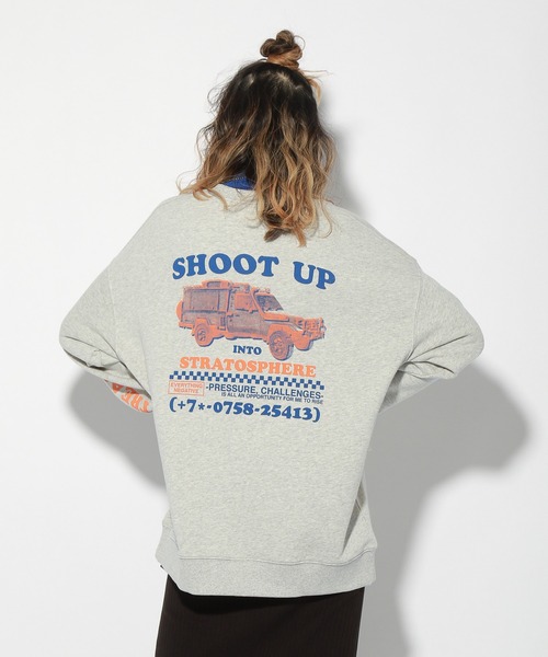 PBLIM（ページボーイリム）の「【PAGEBOYLIM】カーグラフィックスウェット（スウェット・レディース・杢グレー/ネイビー・MEDIUM/LARGE）」の10枚目の写真