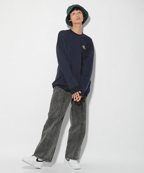 PBLIM（ページボーイリム）の「【PAGEBOYLIM】カーグラフィックスウェット（スウェット・レディース・杢グレー/ネイビー・MEDIUM/LARGE）」の16枚目の写真