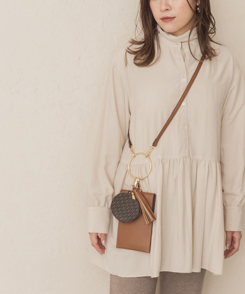 RODE SKO（ロデスコ）の「モノグラムリングマルチケース（ショルダーバッグ・レディース・ブラウン・ONE）」の10枚目の写真