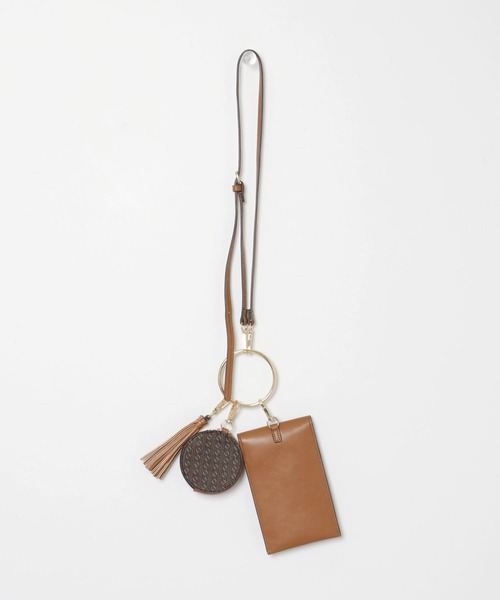 RODE SKO（ロデスコ）の「モノグラムリングマルチケース（ショルダーバッグ・レディース・ブラウン・ONE）」の3枚目の写真