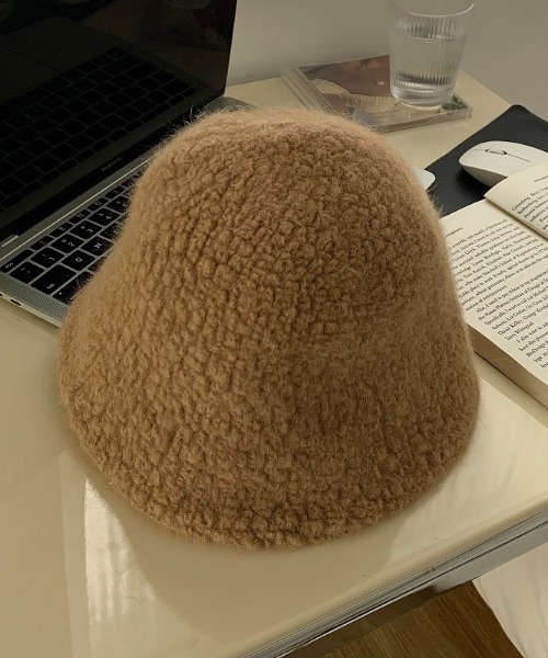 MANGROVE(マングローブ)の「モコモコボアバケットハット(ハット・レディース・ブラック/アイボリー/キャメル/ピンクベージュ/ベージュ・FREE)」の3枚目の写真