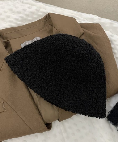 MANGROVE(マングローブ)の「モコモコボアバケットハット(ハット・レディース・ブラック/アイボリー/キャメル/ピンクベージュ/ベージュ・FREE)」の19枚目の写真