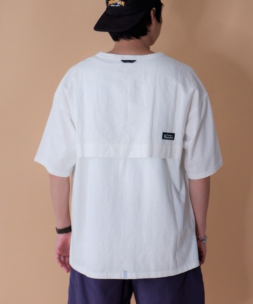 MANASTASH(マナスタッシュ)の「MANASTASH/マナスタッシュ VENT TEE 22 ベントティー22 7123044(Tシャツ/カットソー・メンズ・グリーン/ネイビー/ホワイト・MEDIUM/X-LARGE/LARGE)」の4枚目の写真