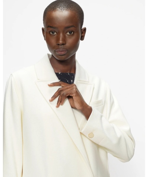 Ted Baker(テッドベーカー)の「GEMIACH ピュアホワイトロングコート(チェスターコート・レディース・ホワイト・0/2/1)」の5枚目の写真