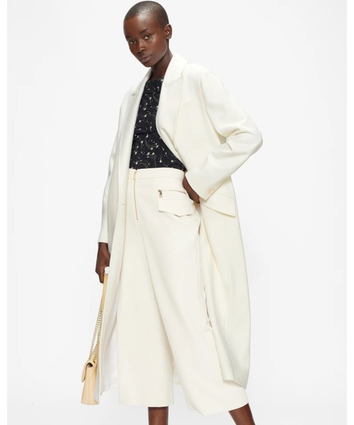 Ted Baker(テッドベーカー)の「GEMIACH ピュアホワイトロングコート(チェスターコート・レディース・ホワイト・0/2/1)」の8枚目の写真