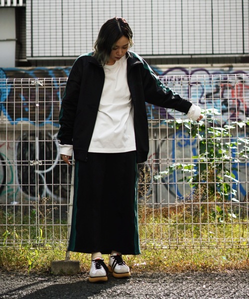 AVIREX（アヴィレックス）の「TRACK JACKET/ トラックジャケット（ジャージ・レディース・ホワイト/ブラック/オリーブ・MEDIUM/LARGE/X-LARGE/2XL）」の7枚目の写真