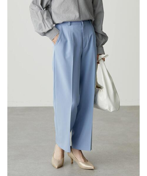 AMERICAN HOLIC（アメリカンホリック）の「センタープレスストレートパンツ（その他パンツ・レディース・サックスブルー/オフホワイト/ブラック/ミント・M/L/XS/S）」の7枚目の写真