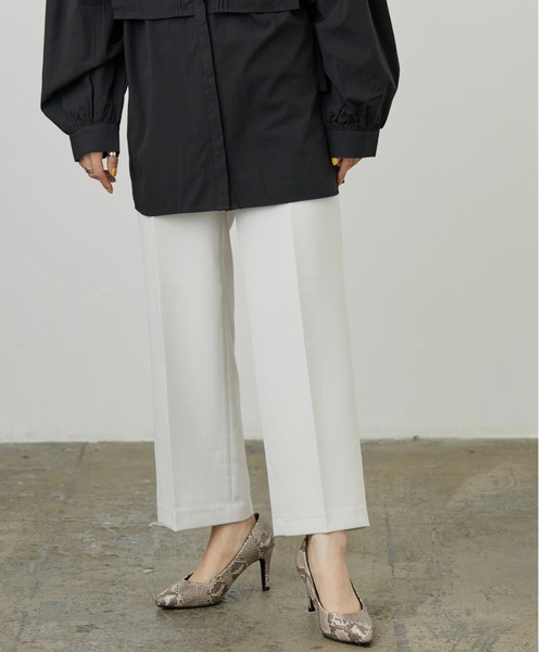 AMERICAN HOLIC（アメリカンホリック）の「センタープレスストレートパンツ（その他パンツ・レディース・サックスブルー/オフホワイト/ブラック/ミント・M/L/XS/S）」の6枚目の写真