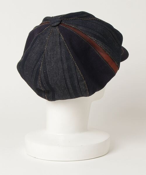 Retter（レッター）の「インディゴコットンリネンキャスケット / Indigo CL Cas（キャスケット・メンズ・インディゴブルー・LARGE/MEDIUM/SMALL）」の6枚目の写真