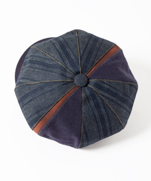 Retter（レッター）の「インディゴコットンリネンキャスケット / Indigo CL Cas（キャスケット・メンズ・インディゴブルー・LARGE/MEDIUM/SMALL）」の4枚目の写真