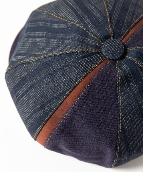 Retter（レッター）の「インディゴコットンリネンキャスケット / Indigo CL Cas（キャスケット・メンズ・インディゴブルー・LARGE/MEDIUM/SMALL）」の8枚目の写真