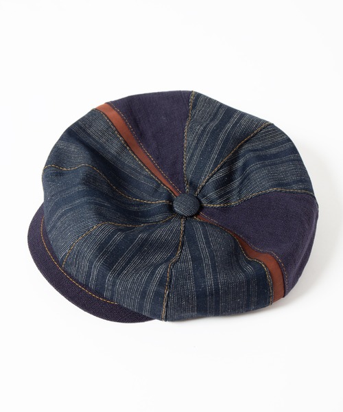 Retter（レッター）の「インディゴコットンリネンキャスケット / Indigo CL Cas（キャスケット・メンズ・インディゴブルー・LARGE/MEDIUM/SMALL）」の3枚目の写真