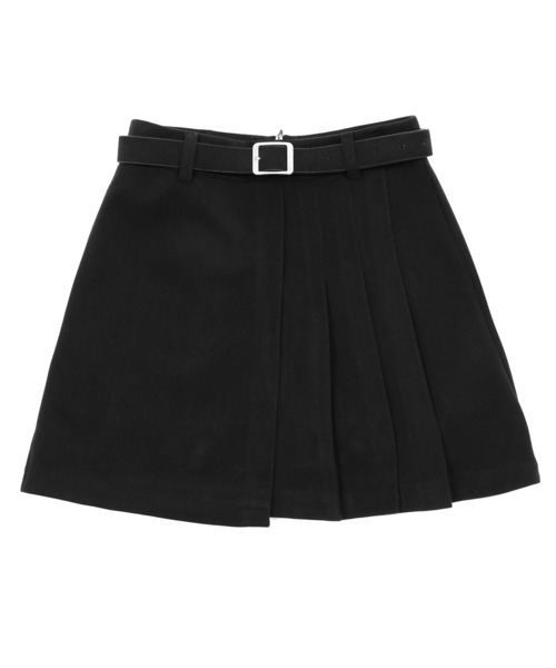 Figments(フィグメンツ)の「アシンメトリープリーツミニスカート(スカート・レディース・ブラック・MEDIUM/SMALL)」の3枚目の写真