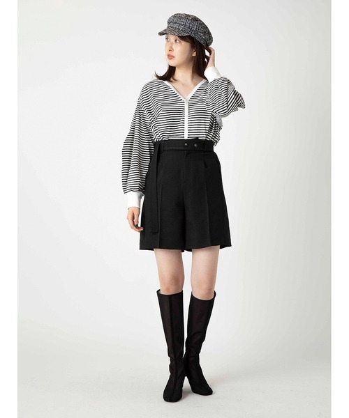 snidel ORGANICSボーダーカットトップス SNIDEL（スナイデル）の「ORGANICSボーダーカットトップス（Tシャツ