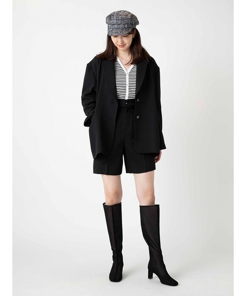 snidel ORGANICSボーダーカットトップス SNIDEL（スナイデル）の「ORGANICSボーダーカットトップス（Tシャツ