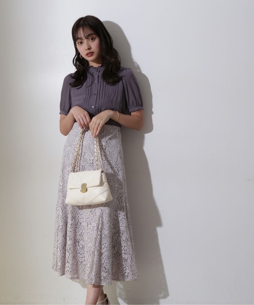 PROPORTION BODY DRESSING（プロポーションボディドレッシング）の「配色レースマーメイドＳＫ / 1212120302（スカート・レディース・イエロー/グレー/ピンク・SMALL/MEDIUM）」の12枚目の写真