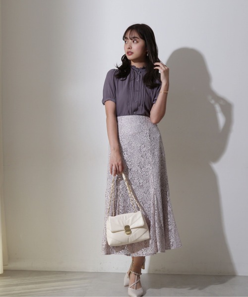 PROPORTION BODY DRESSING（プロポーションボディドレッシング）の「配色レースマーメイドＳＫ / 1212120302（スカート・レディース・イエロー/グレー/ピンク・SMALL/MEDIUM）」の11枚目の写真