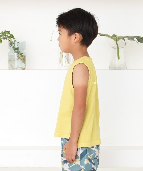 MAKE YOUR DAY（メイクユアデイ）の「MYDロゴタンクトップ■80～140cm（タンクトップ・キッズ・ブルー/ブラウン/イエロー・100/90/120/110/80/130/140）」の7枚目の写真