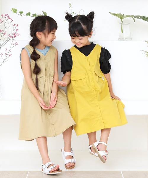 MAKE YOUR DAY（メイクユアデイ）の「MYDロゴタンクトップ■80～140cm（タンクトップ・キッズ・ブルー/ブラウン/イエロー・100/90/120/110/80/130/140）」の4枚目の写真