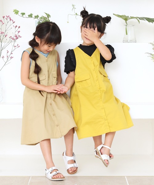 MAKE YOUR DAY（メイクユアデイ）の「MYDロゴタンクトップ■80～140cm（タンクトップ・キッズ・ブルー/ブラウン/イエロー・100/90/120/110/80/130/140）」の5枚目の写真