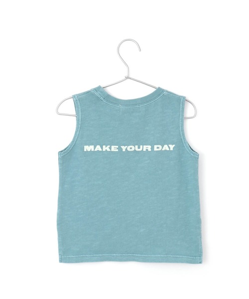 MAKE YOUR DAY（メイクユアデイ）の「MYDロゴタンクトップ■80～140cm（タンクトップ・キッズ・ブルー/ブラウン/イエロー・100/90/120/110/80/130/140）」の13枚目の写真